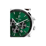 Plongez dans une élégance intemporelle avec cette montre pour homme Baron 219G164 au cadran vert captivant et au délicat bracelet en cuir marron. Son design harmonieux remplit la fonction d'un chronographe, alliant style et performance avec une précision inégalée.