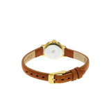 Montre femme LIP Henriette Classique 18 mm dorée bracelet cuir camel – 671196