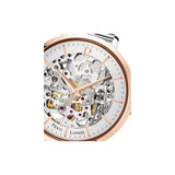 Vous craquerez forcément pour la montre femme 312B628 automatique acier milanais et son magnifique cadran squelette. La collection de montres femme AUTOMATIC propose des modèles d’une qualité inégalable. Leur mouvement automatique, gage de précision et de raffinement, est très fonctionnel et vous permettra, d’un simple mouvement du poignet, d’être toujours à l’heure ! Réserve de marche : 42h.