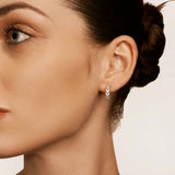 Les créoles Jula en Or blanc sont de véritables bijoux délicats et étincelants. Chaque oxyde est soigneusement serti, créant un éclat subtil et élégant. Les créoles Jula apportent une touche de glamour discret à votre style, encadrant délicatement votre visage avec leur design classique et intemporel.