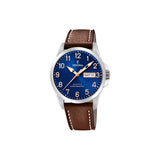 La Festina F20358/B pour homme allie élégance et précision. Son boîtier en acier et son verre minéral garantissent robustesse et durabilité, tandis que son bracelet en cuir apporte sophistication et confort au quotidien. Une montre qui incarne l’excellence horlogère avec style.