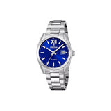 La Festina F20707/4 pour homme séduit par son boîtier en acier inoxydable, symbole de durabilité et d’élégance. Une montre moderne, au design distingué, idéale pour toutes les occasions