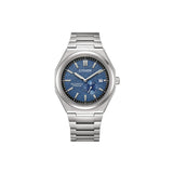 Citizen NJ0180‑80L – montre homme automatique 40,5 mm Super Titanium, cadran bleu, petite seconde, date, verre saphir, étanchéité 100 m. Élégance & robustesse