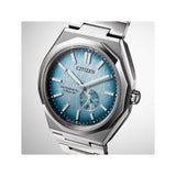 Citizen NK5020-58L – montre homme automatique 40,5 mm Super Titanium, cadran bleu dégradé, petite seconde, réserve 60 h, verre saphir, étanchéité 100 m
