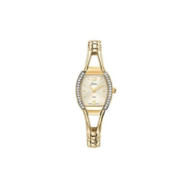La montre 630654 allie raffinement et simplicité avec son boîtier en laiton doré, son cadran doré assorti et son bracelet en métal doré. Dotée d’un mouvement Quartz à 3 aiguilles et d’un verre minéral, elle est parfaite pour un usage quotidien tout en restant chic.