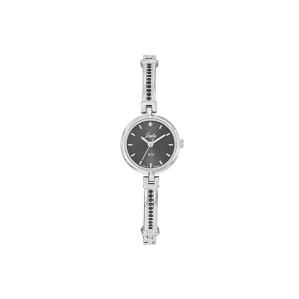 Succombez au charme de la montre Certus Joalia 633475, fabriquée en France. Son boîtier rond de 26 mm, son cadran noir élégant et son bracelet en chromé sur laiton serti de strass noirs en font un bijou du quotidien, à la fois moderne et sophistiqué.
