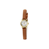 Montre femme LIP Henriette Classique 18 mm dorée bracelet cuir camel – 671196