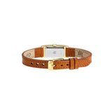 Montre femme LIP Churchill T13 Baguette dorée bracelet cuir brun – 671205
