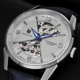 Montre LIP Himalaya Automatique Sablier 40 mm cadran blanc bracelet cuir bleu – 671713