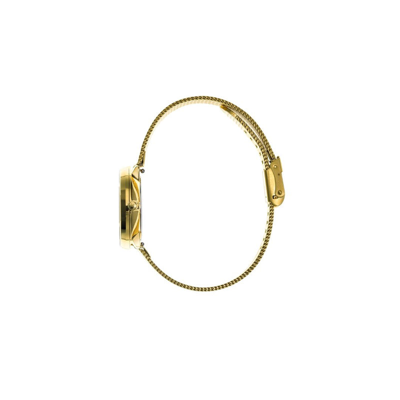 La collection Lip Dauphine est déclinée avec ce diamètre de boîtier en 29 mm, mais toujours dans un esprit minimaliste et vintage avec des proportions discrètes qui accentuent son élégance et raffinement. Une boîte polie et dorée montée sur un bracelet en mailles milanaises, ajustable, doré, muni d'un fermoir style charriot pour un ajustement facile et précis. Son cadran soleillé marron clair et dégradé fumé, il est parcouru par des aiguilles dorées et recouvert d'un verre saphir bombé traité antireflet ; c