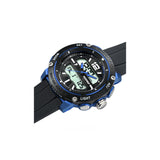 La montre Ruckfield 685089 est une montre sport homme équipée d’un mouvement de haute précision Analogique et digital. Elle comporte un chronomètre, une alarme, un deuxième fuseau horaire.