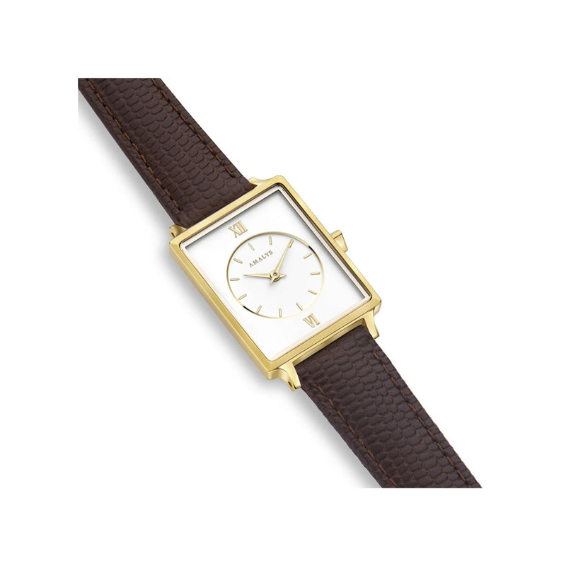Sophistiquée et rayonnante, la montre Amélie ajoute une touche de glamour à votre ensemble. Une pièce éblouissante pour toutes les occasions.