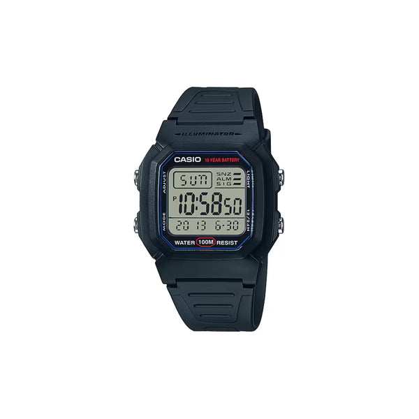 Voici la Montre Homme Casio Collection W-800H-1AVES : les modèles Casio Collection sont multiples. De l’ultra tendance grâce aux montres vintage aux montres sportives et fonctionnelles, vous trouverez celle qui vous convient. La qualité des matériaux utilisés vous garantie de la fiabilité de votre montre.