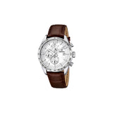 La montre Festina F16760/1 pour homme est un véritable bijou de l'horlogerie. Sa boîte en acier et en verre minéral lui confère une robustesse et une durabilité exceptionnelles, tandis que son bracelet en cuir apporte une touche de sophistication et d'élégance.