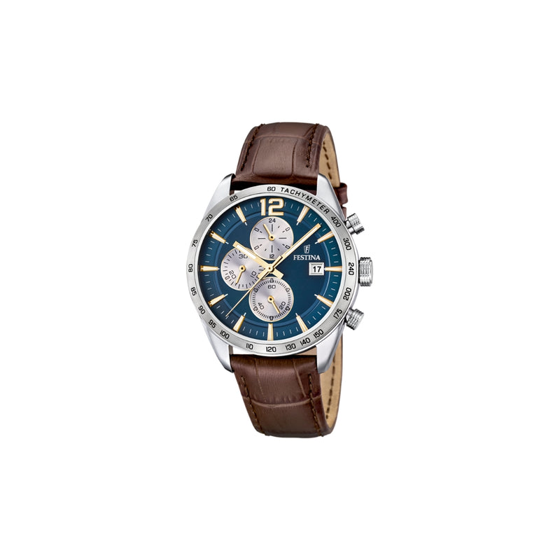 La montre Festina F16760/7 pour homme est une véritable œuvre d'art. Avec son boîtier en acier inoxydable 316l et son verre minéral, cette montre est synonyme de qualité et de durabilité. De plus, son bracelet en cuir lui donne une touche d'élégance et de sophistication qui la rend parfaite pour toutes les occasions.