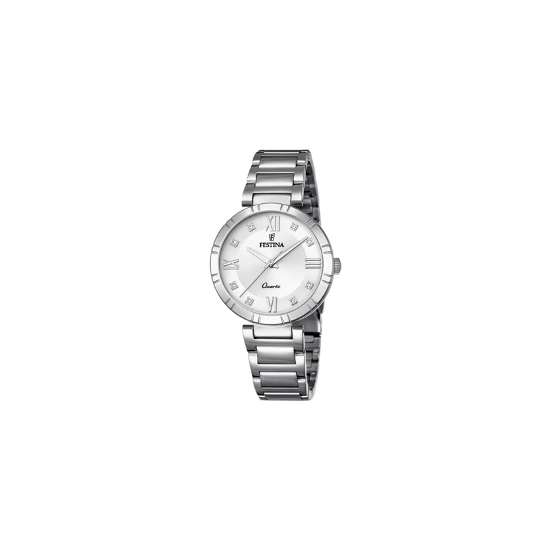 Nous sommes heureux de présenter la montre Festina F16936/A pour femme, un véritable bijou de l'horlogerie qui allie élégance et fonctionnalité à la perfection. Cette montre dispose d'un boîtier en acier et en verre minéral, et est équipée d'un bracelet en acier qui lui confère un aspect sophistiqué et raffiné.