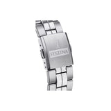La Festina F20437/3 pour homme allie robustesse et raffinement. Son boîtier en acier et son verre minéral assurent durabilité et protection, tandis que son bracelet en acier apporte sophistication et élégance. Une montre qui reflète l’excellence horlogère avec style.