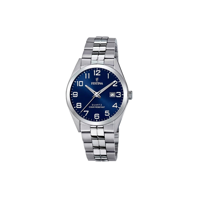 La Festina F20437/3 pour homme allie robustesse et raffinement. Son boîtier en acier et son verre minéral assurent durabilité et protection, tandis que son bracelet en acier apporte sophistication et élégance. Une montre qui reflète l’excellence horlogère avec style.