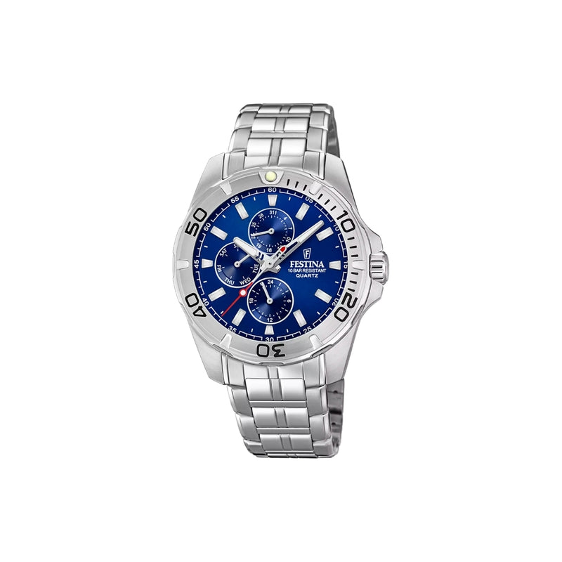 La Festina F20445/2 pour homme allie élégance et robustesse. Son boîtier en acier et son verre minéral garantissent durabilité et protection, tandis que son bracelet en acier apporte sophistication et style. Une montre qui incarne l’excellence horlogère.