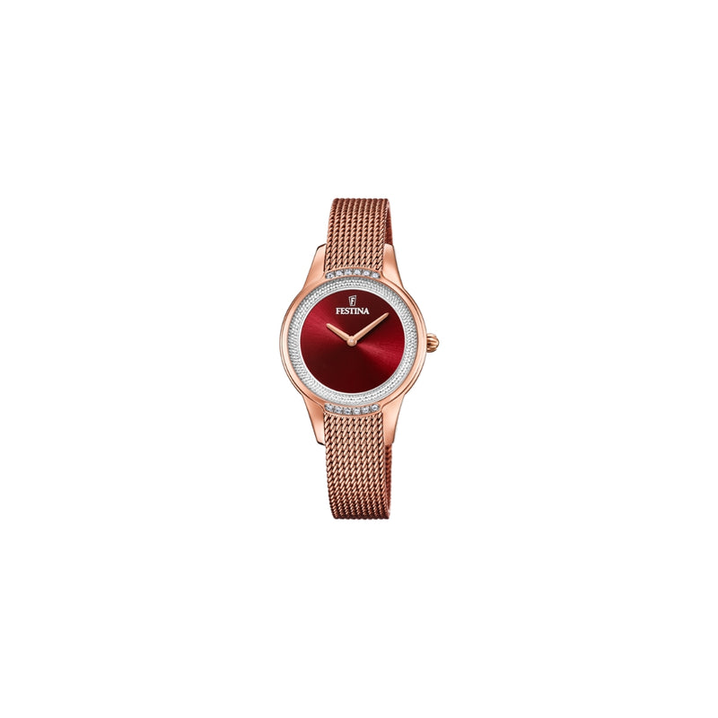La montre Festina F20496/1 pour femme est un véritable bijou de l'horlogerie. Sa boîte en acier, ornée de zircones, et son verre minéral de haute qualité en font une pièce unique et exclusive. De plus, son bracelet en acier lui apporte une touche de sophistication et d'élégance qui le rend parfait pour toutes les occasions.