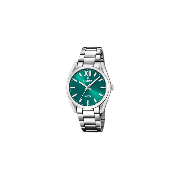 La montre Festina F20622/C pour femme est un véritable bijou de l'horlogerie. Sa boîte en acier, équipée d'un bracelet en acier, est un exemple de la qualité et du soin que Festina met dans chacun de ses produits.