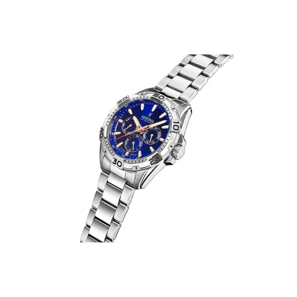 La Festina F20623/2 pour homme incarne l’élégance et la modernité. Dotée d’un boîtier et d’un bracelet en acier inoxydable, ainsi que d’un verre minéral résistant, elle reflète le savoir-faire et l’innovation de la marque. Un garde-temps au style distingué, alliant robustesse et raffinement.