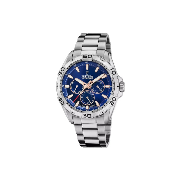 La Festina F20623/2 pour homme incarne l’élégance et la modernité. Dotée d’un boîtier et d’un bracelet en acier inoxydable, ainsi que d’un verre minéral résistant, elle reflète le savoir-faire et l’innovation de la marque. Un garde-temps au style distingué, alliant robustesse et raffinement.