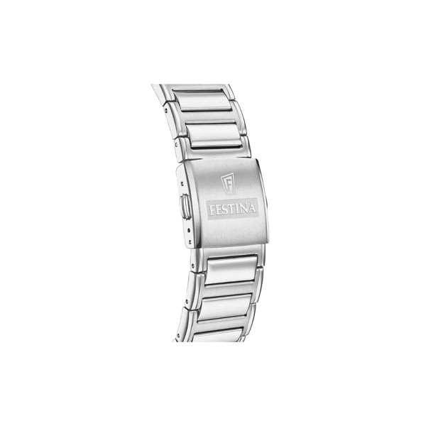 La montre pour homme Festina F20635/2 est une véritable œuvre d'art. Avec son boîtier en acier inoxydable 316l et son verre minéral, cette montre est synonyme de qualité et de durabilité. De plus, elle est équipée d'un bracelet en acier inoxydable 316l qui lui donne une touche d'élégance et de sophistication.