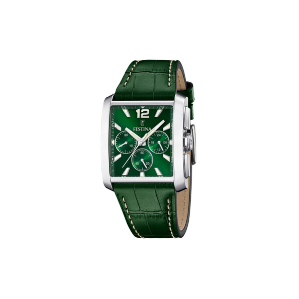 La montre Festina F20636/3 pour homme est une véritable œuvre d'art. Avec son boîtier en acier inoxydable 316l et son verre minéral, cette montre est synonyme de qualité et de durabilité. De plus, son bracelet en cuir lui donne une touche d'élégance et de sophistication qui la rend parfaite pour toutes les occasions.