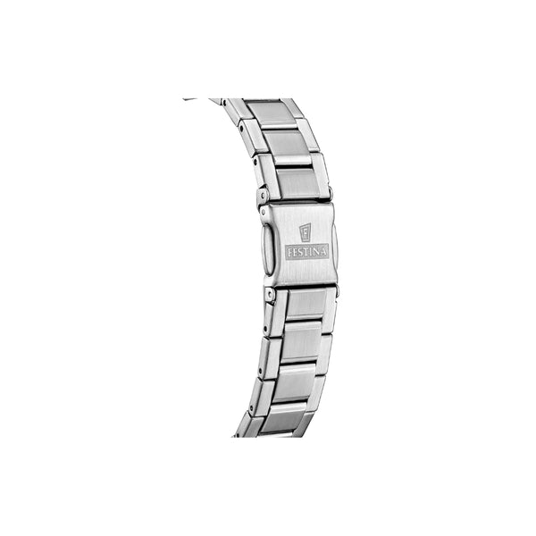 La Festina F20700/4 pour femme séduit par son boîtier en acier inoxydable alliant élégance et modernité. Une montre féminine au design raffiné et au rapport qualité-prix exceptionnel.