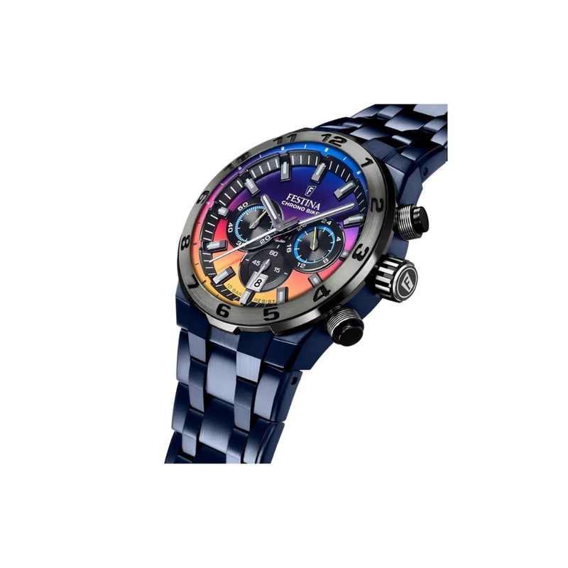 La Festina F20709/1 pour homme associe élégance et modernité grâce à son boîtier en acier inoxydable. Cette montre Festina reflète un design raffiné, une technologie précise et un excellent rapport qualité-prix, idéale pour un style masculin sophistiqué au quotidien