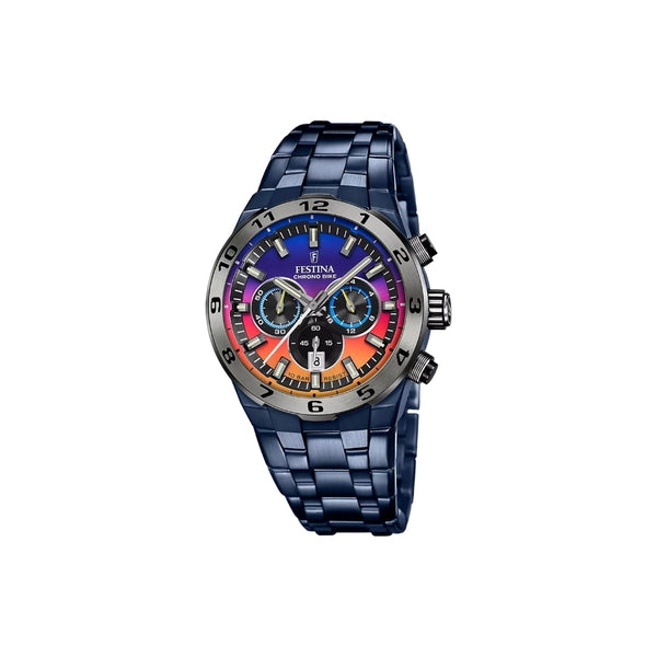 La Festina F20709/1 pour homme associe élégance et modernité grâce à son boîtier en acier inoxydable. Cette montre Festina reflète un design raffiné, une technologie précise et un excellent rapport qualité-prix, idéale pour un style masculin sophistiqué au quotidien