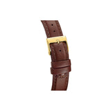 Montre homme Festina On The Square F20780/2 dorée avec bracelet cuir