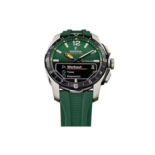La Festina Connected D est une montre connectée pour homme qui allie élégance et technologie. Avec son cadran analogique associé à un écran numérique discret, elle permet de rester connecté à son smartphone tout en conservant le charme d’une montre classique. Idéale pour l’homme moderne en quête de style et de praticité