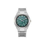Citizen NJ0180-80X – montre homme automatique 40,5 mm Super Titanium, cadran vert, petite seconde, date, verre saphir, étanchéité 100 m. Élégance & durabilité