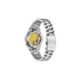 Citizen NJ0200-50Z – montre automatique 37 mm acier, cadran rose, bracelet acier, verre saphir, date, étanchéité 50 m. Élégance discrète et mécanique fiable