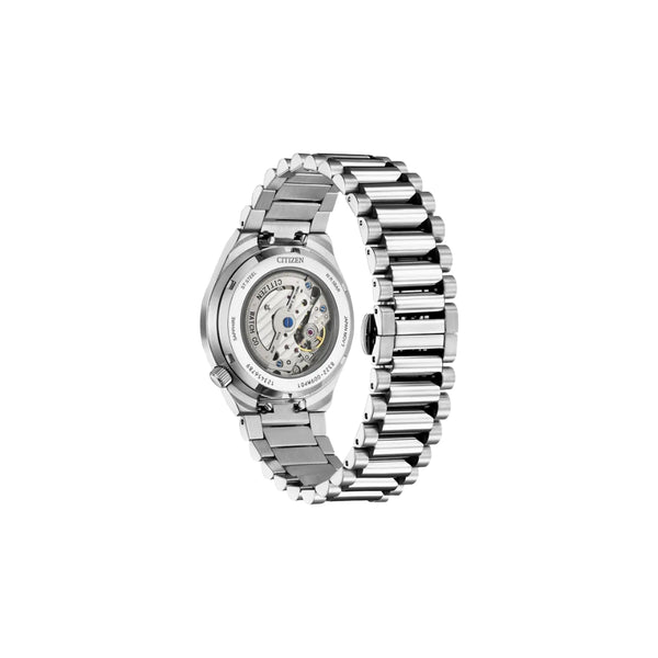 Citizen NK5010-51L – montre homme automatique 40 mm acier, cadran bleu guilloché, petite seconde, 60 h de réserve, verre saphir, étanchéité 50 m. Élégance moderne