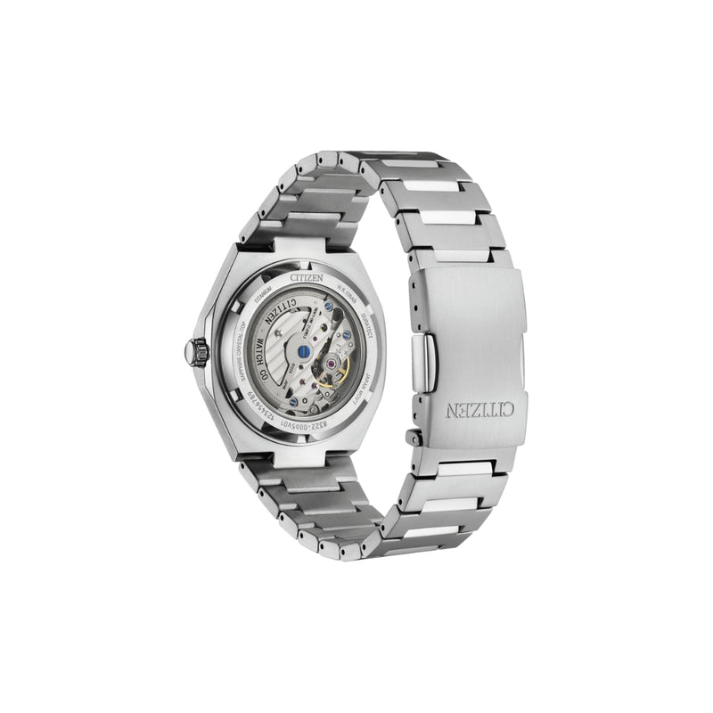 Citizen NK5020-58L – montre homme automatique 40,5 mm Super Titanium, cadran bleu dégradé, petite seconde, réserve 60 h, verre saphir, étanchéité 100 m